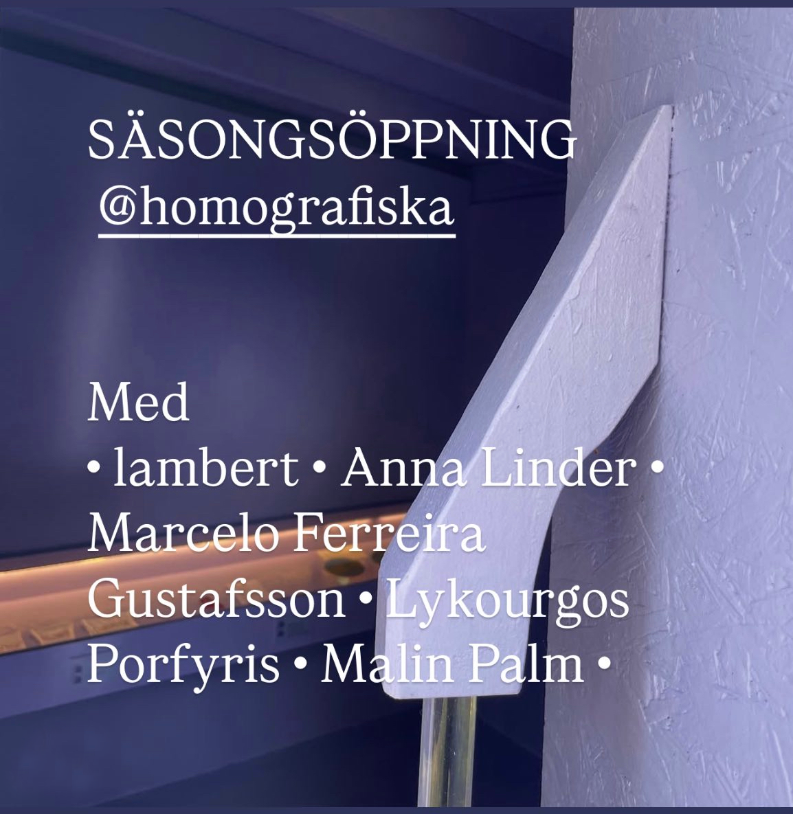 Säsongsöppning på Homografiska